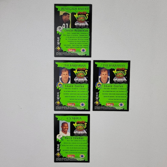 Lot Of 1994 Coca-Cola Monsters Of The Gridiron Football Trading Cards - Picture 11 of 16